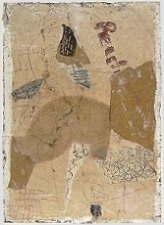 Kurzfristig, manchmal, 2003, 54,5 x 76,5, Mischtechnik auf Papier, l, Strukturpaste, Collage, Stifte, 1 350 Euro